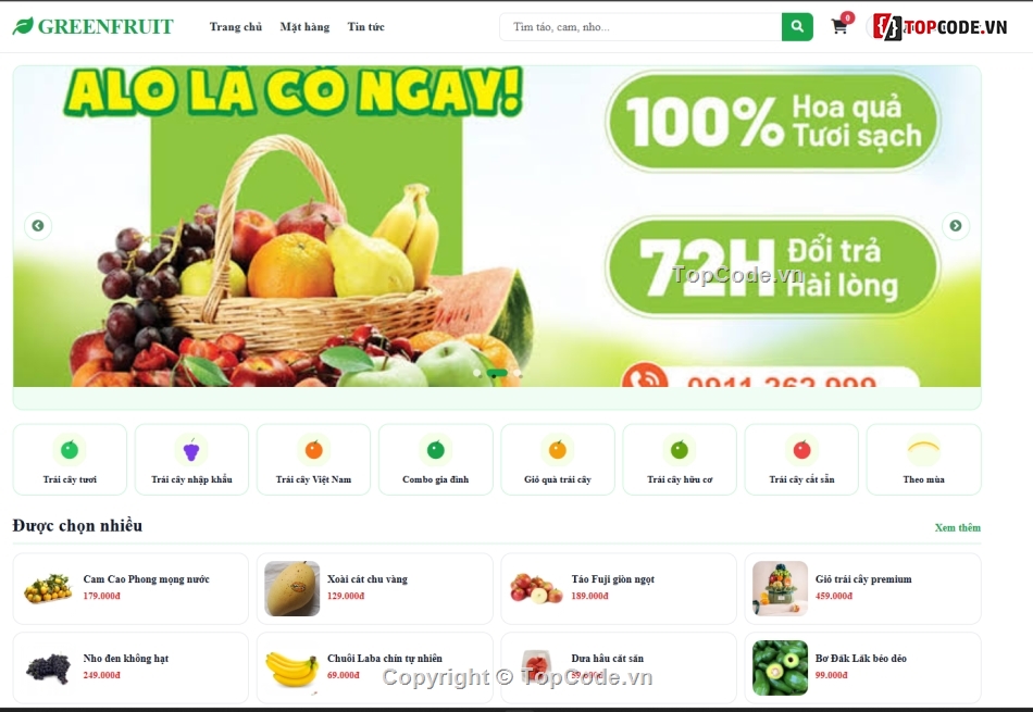 web bán hoa quả,web bán hoa,bán hoa quả